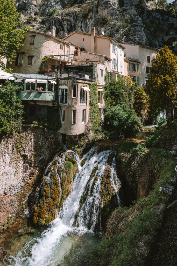 Waterfall in Moustiers-Sainte-Marie