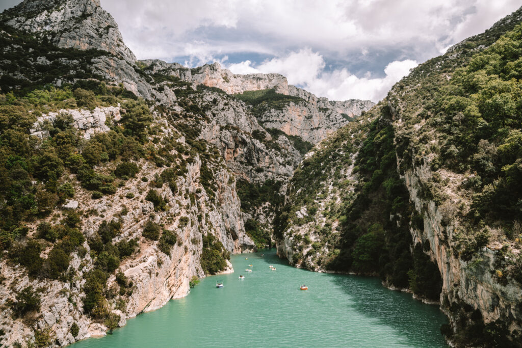 Gorges du Verdon viewed from Pont du Galetas. A must-visit spot from Nice. 