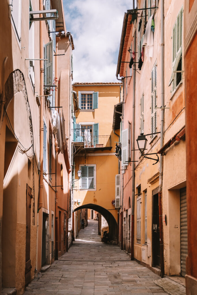 Colorful alleyways of Villefranche-sur-mer