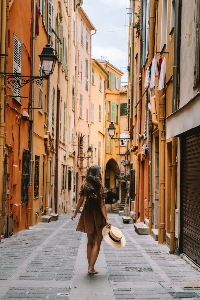 Colorful alleyways of Menton